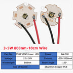 1-5PCS 3535 IR Laser Infrared Vcsel Lamp Beads 3W 808nmnm 850nm 940nm 980nm 1064nm LED Diodes Sensing Monitoring Night Vision