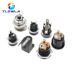10Pcs DC Connectors 5.5x2.1mm 3.5x1.3mm DC Power Plug Male Female Jack Socket Nut Panel Mount DC Power Adapter Connector 5.5*2.1