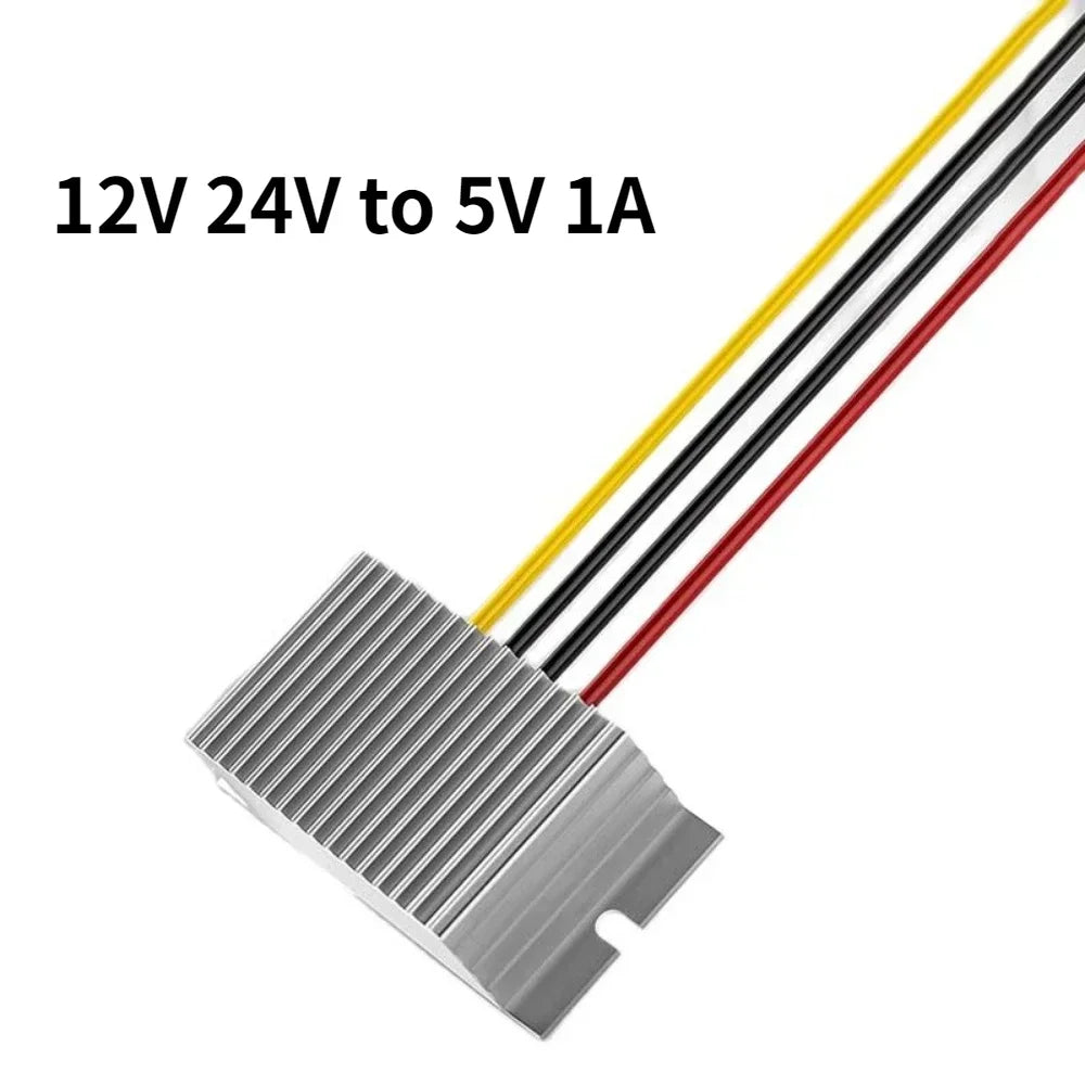 24V to 5V1A-5A 12V to 5V 5A 25W Power Converter Input Voltage 8-36V DC Step-down Module Buck to 5V Switching Power Supply