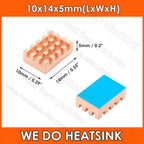 WE DO HEATSINK Small Tiny Useful Pure Copper Heat Sink Without or With Thermal Pad For Raspberry Pi Banana Pi IC Chipset Package