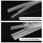 1-25M 2:1 Heat Shrink Tube Clear Dia 1mm ~ 80mm Polyolefin PE DIY Cable Repair Shrinkable Tubing Case Sleeve Wire Sheath Wrap