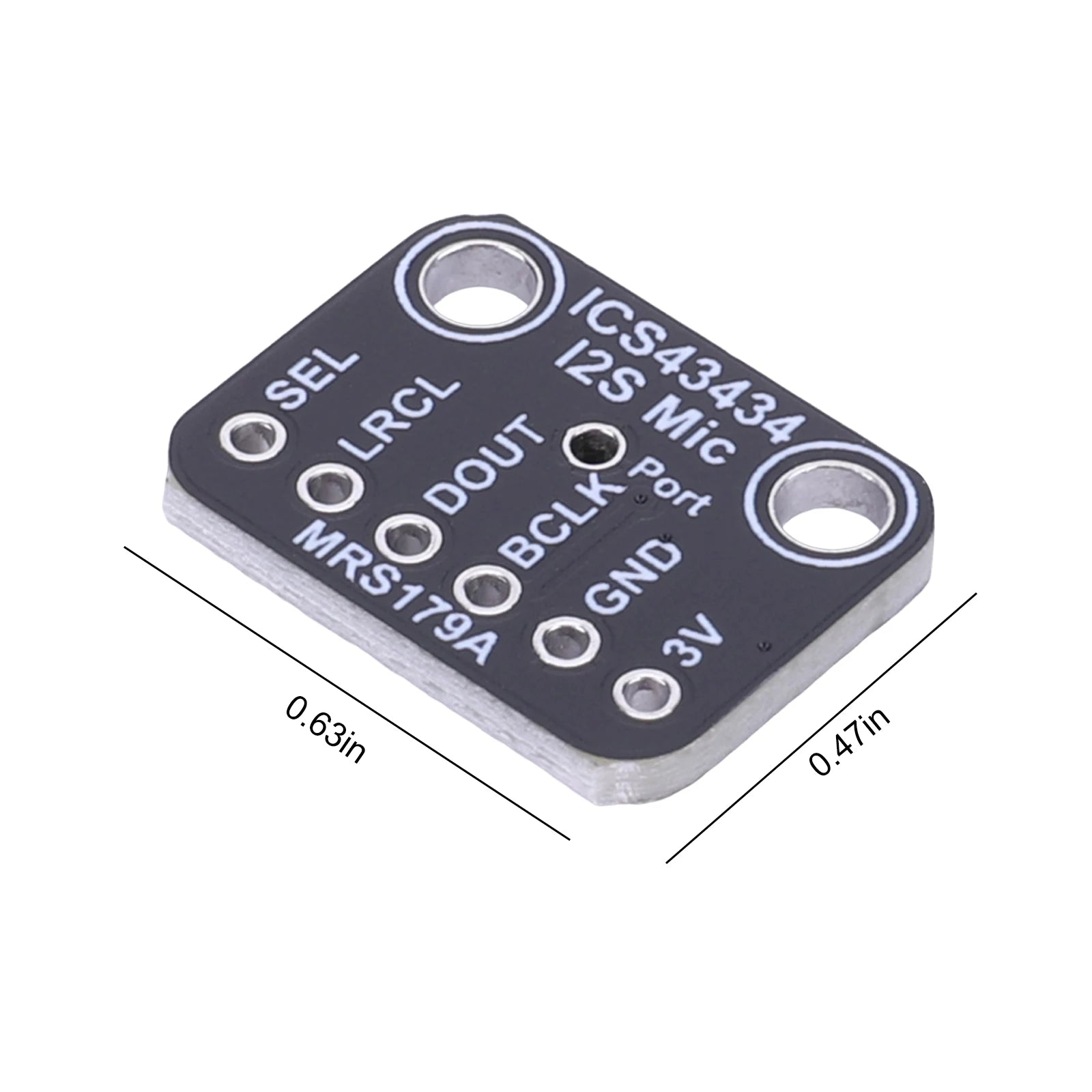 ICS 43434 I2S Low Pass Filter Mini Module DC 1.6V-3.6V Operation Voltages for Embeddeds Systems and IoT Sound Applications