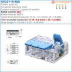 Mini Fast Wire Connector Terminal 25/50/100 PCS Set Compact Plug-in Home Wiring 0.08-4.0mm Universal Cabler for Electronics
