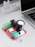PAM8610 Mini Hi-Fi Audio Stereo Amplifier Board Dual Channel 2x10W Power Amplifier DC 8V-12V D Class 3.5MM Input Jack