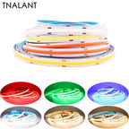 8/10mm COB LED Strip Light 12V/24V 480/528leds/m High Density Warm Cool White Red Blue Green Flexible Linear Tape Lights Bar