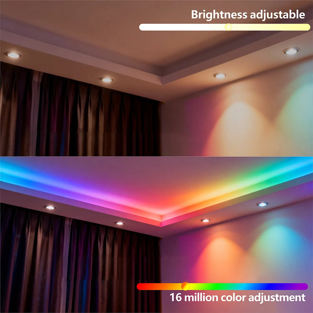 DC5V/12V WS2812B Addressable LED Strip, 5050 RGB LED Strip, WS2812 Smart LED Light Black/White PCB, Waterproof (IP30/IP65/IP67)