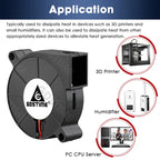 Gdstime 5015 Blower Fan 24V 12V 5V 50MMx15MM Turbine Radial Fan 5015 Dual Ball High Speed Cooler for 3D Printer Parts Cooling
