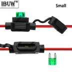 1Set 1A-40A Waterproof 32V Mini/Small/Medium Auto Fuse Holder 18/16/14/12/10AWG With Car Blade Fuse 3A 5A  10A 15A 20A 1A 7.5A