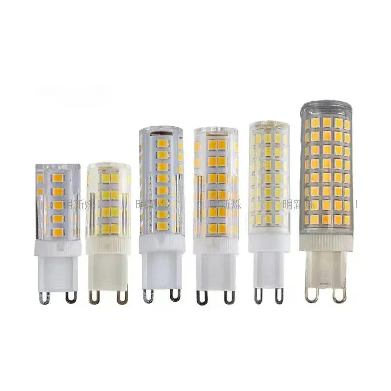 1 Pcs Highlight G9 E14 LED Lamp Bulb AC 220V 15W 7W 9W 12W SMD2835 3000K 4000K 6000K Switch Control No Flicker Ceramic Lights