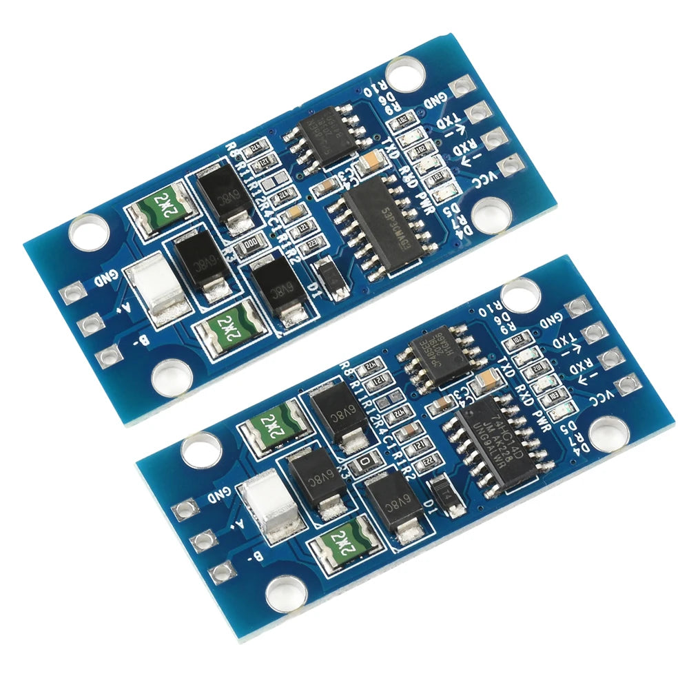 DC3.3V/5V TTL to RS485 Interconversion Module Serial Level Conversion Board Serial Hardware Auto Flow Control 74HC14+SP485 Chip