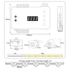 COB LED Strip PIR Motion Sensor Stair Lights Kit Step by Step Control Indoor Smart Staircase Lighting Controller with Main Line