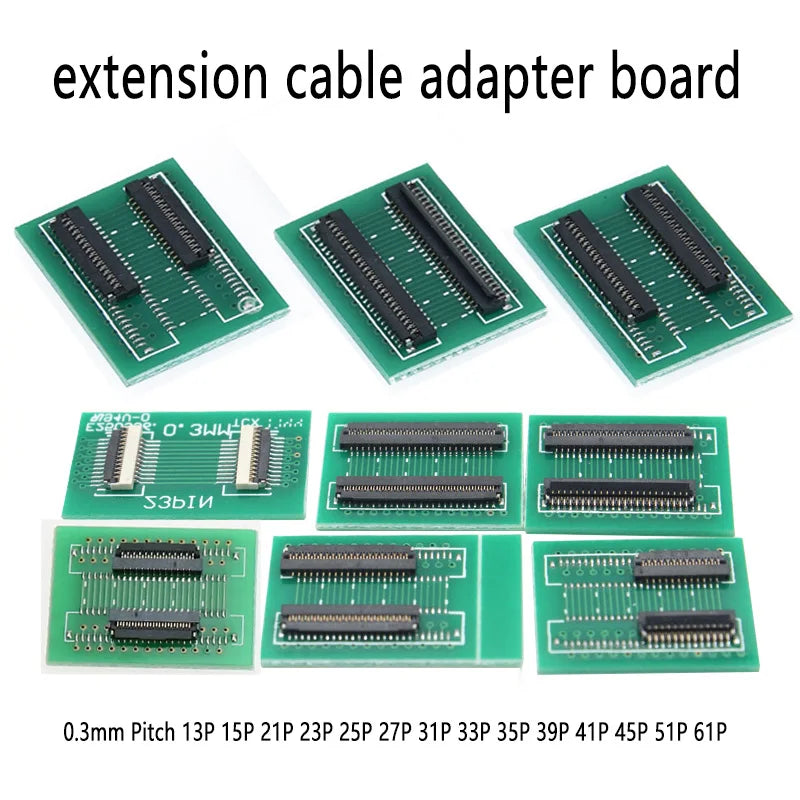 1PCS FPC FFC Flexible Flat Cable LCD MPI Extension Board 0.3mm Pitch 13 15 21 23 25 27 31 33 35 39 41 45 51 61 PIN Connector