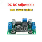 DC 0-100V 10A Digital Voltmeter Ammeter LED Display Module DSN-VC288 0.28" Red Blue LED, LM2596 Adjustable Buck Converter Module