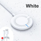 Phone Acrylic Metal Wireless Charger Station Led Light for iPhone 16 15 14 13 12 Pro Max Samsung S24 Xiaomi Mini Fast Charging