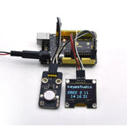 Keyestudio 0.96/1.3-inch OLED Module LCD Display 128x64 With IIC Ports 12C Serial LCD Panel With Baseboard For Arduino