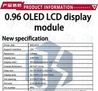 0.96 inch IIC Serial Yellow Blue OLED Display Module 128X64 I2C SSD1306 12864 LCD Screen Board GND VCC SCL SDA  for arduino