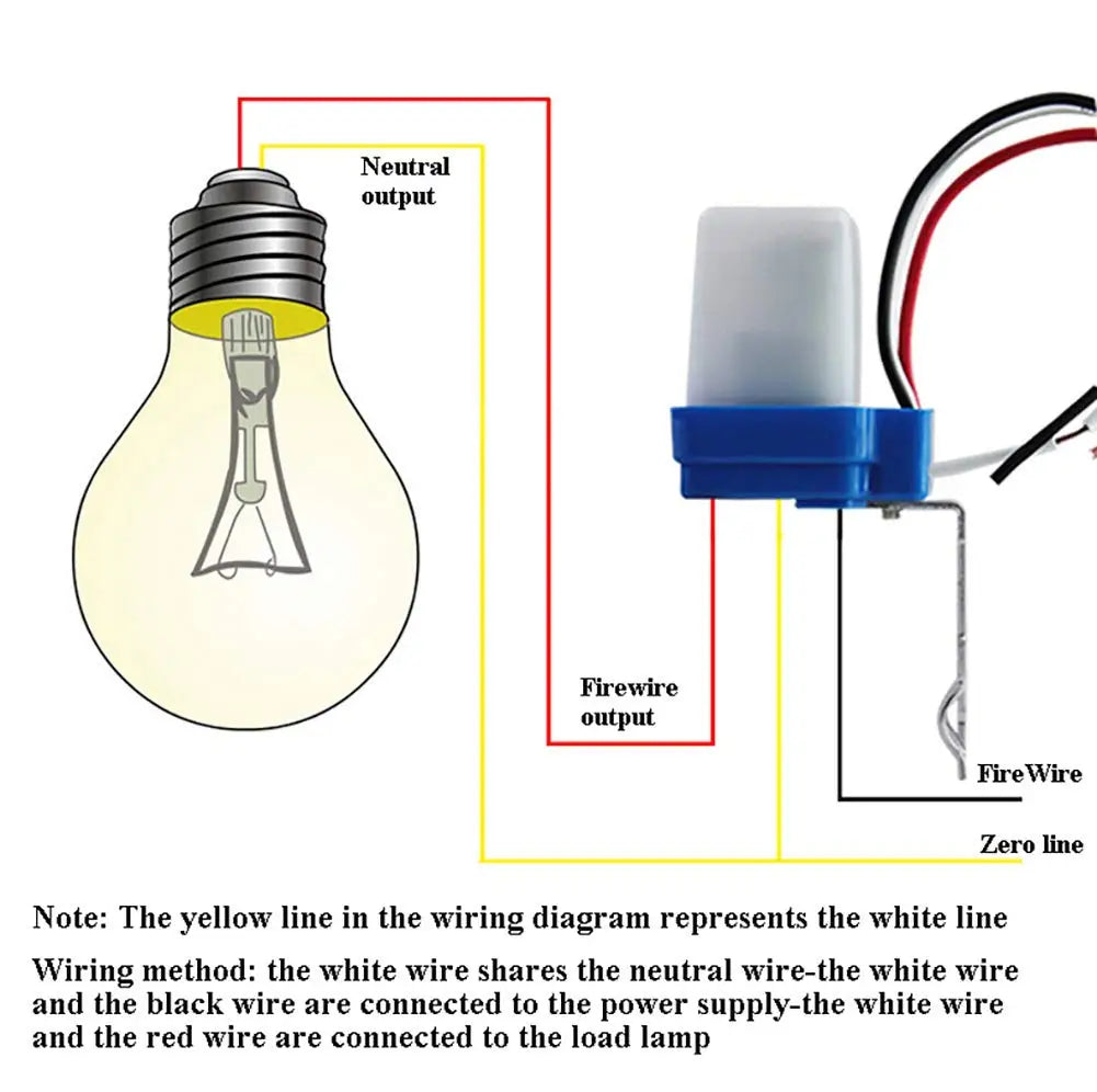 Automatic Auto On Off Photocell Street Light Switch DC AC 24V 110V 220V 10A Photo Control Photoswitch Sensor Switch