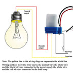 Automatic Auto On Off Photocell Street Light Switch DC AC 24V 110V 220V 10A Photo Control Photoswitch Sensor Switch