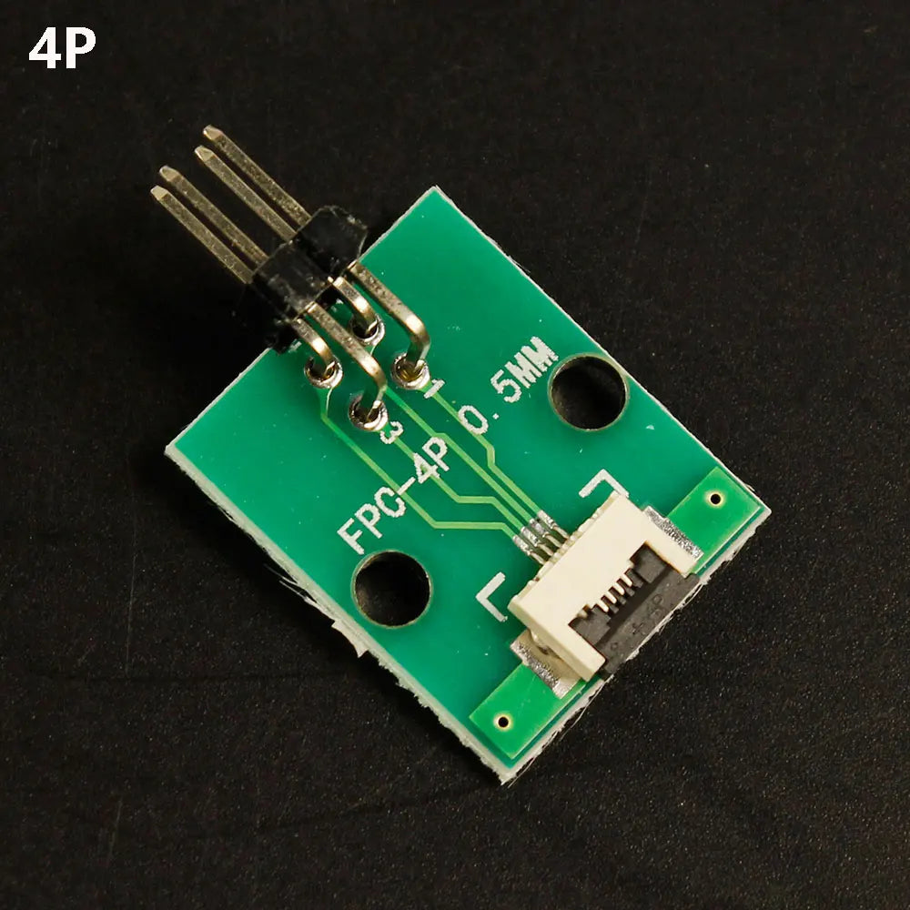 1pcs 4P-- 80P 0.5mm Pitch Connector SMT Adapter to 2.54mm 1.00 Inch Hole FPC FFC Cable Welded Board + Double Row Straight Pin