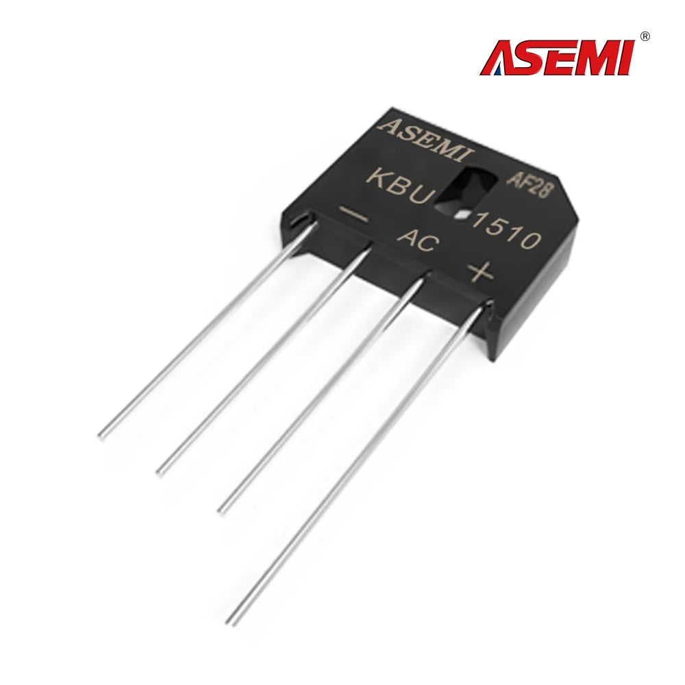 5PCS KBU608 KBU610 KBU806 KBU808 KBU810 KBU1010 KBU1510 KBU2510 Bridge Rectifier 6A 8A 10A 15A 25A 600V 800V 1000V ASEMI
