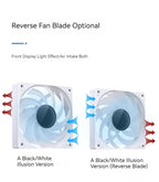 JONSBO SL-120 ARGB Fan 120mm Cooler for PC Case Fan 5V 3PIN/4PIN PWM CPU Cooler PC Fan RGB Front Reverse Case Fan