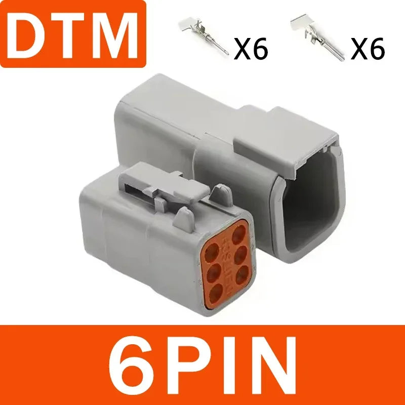 DEUTSCH DT/DTM/DTP/DTF Series IP68 Sealed Connector Kits | 2-12Pin Flange Mount for Auto/Truck/Marine Wiring Systems