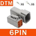 DEUTSCH DT/DTM/DTP/DTF Series IP68 Sealed Connector Kits | 2-12Pin Flange Mount for Auto/Truck/Marine Wiring Systems
