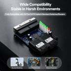 2F4E Gigabit Fiber Media Converter Board 2 SC 4 RJ45 10/100/1000Mbps BIDI 3km for CCTV FTTH **Industrial Automation & Control