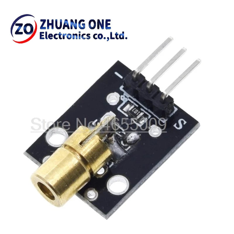 KY-008 3pin 650nm Red Laser Transmitter Dot Diode Copper Head Module for arduino DIY Kit