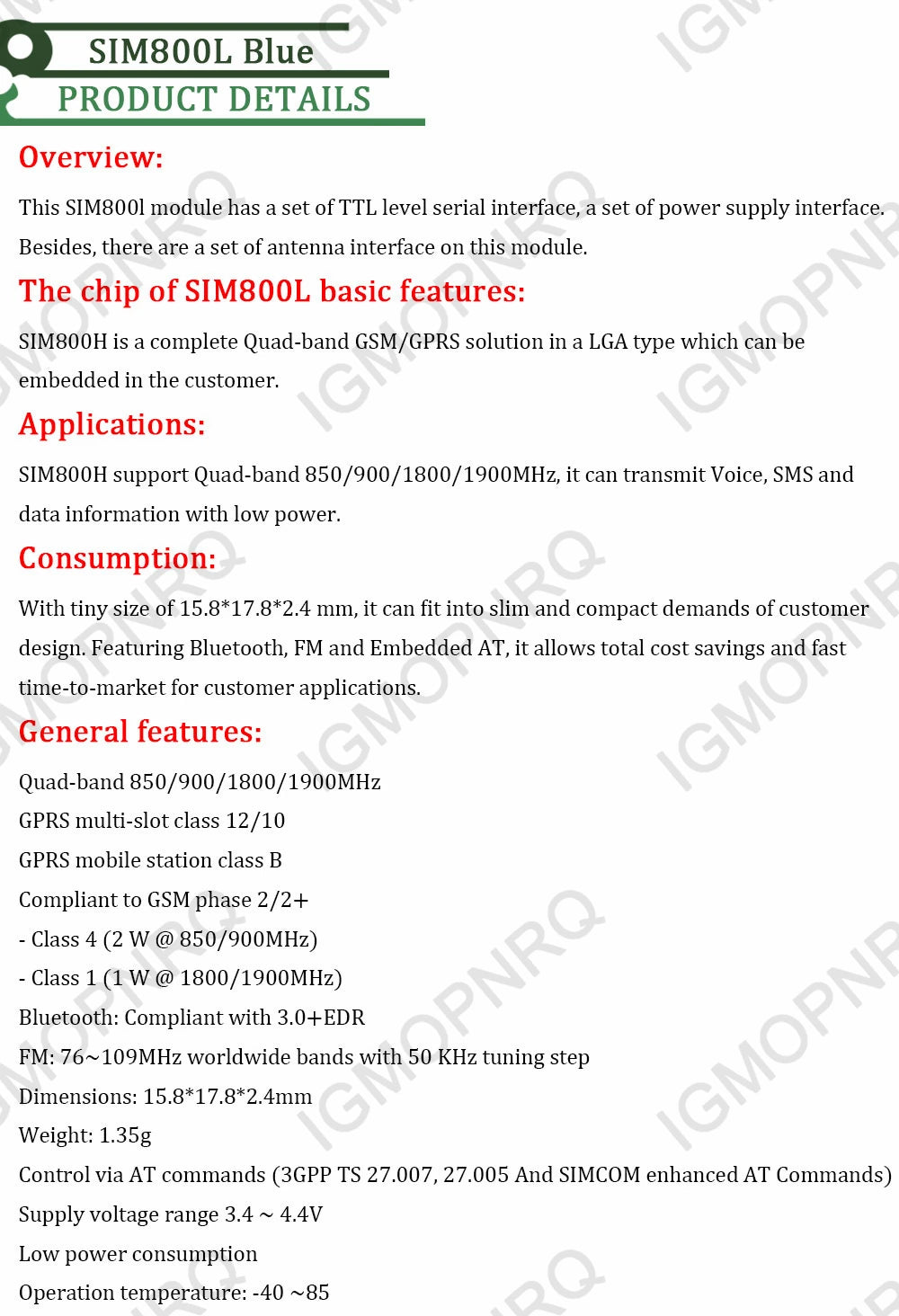 SIM800L GPRS GSM Module Micro SIM Card Core Quad-band TTL Serial Port Antenna PCB Wireless WIFI Board for Arduino Smart Phone