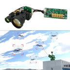 RS422 High-Stability Gyroscope Rangefinder Module 1535nm 115200bps 0.4mrad 4000m Laser Distance Sensor for UAS
