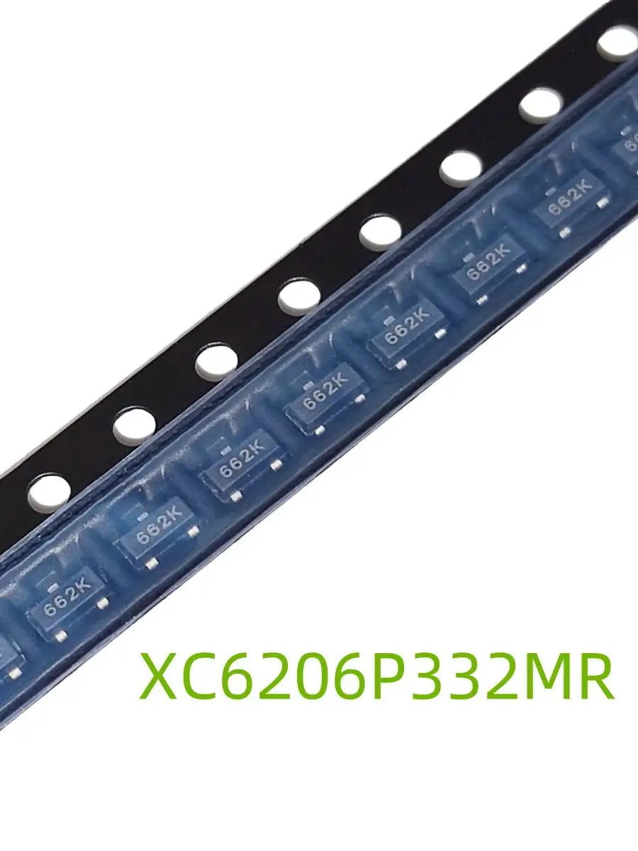100pcs XC6206P332MR 662K XC6206 3.3V/0.5A Positive Fixed LDO Voltage Regulator SOT-23 new original