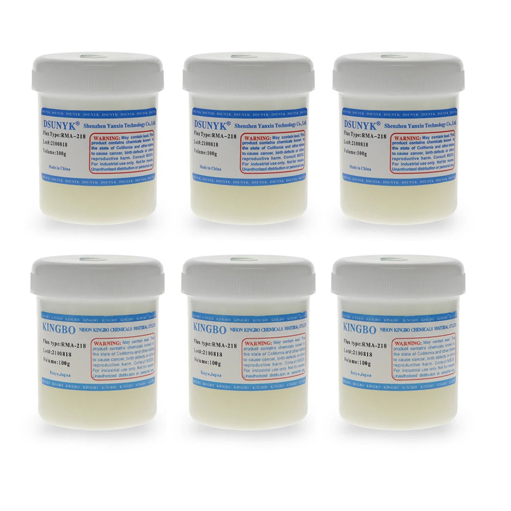 RMA-218 100g Solder Flux No Cleaning Flux for Welding Smd Fluxe and Rework Station Kingbo Solder Paste & DSUNYK RMA-218