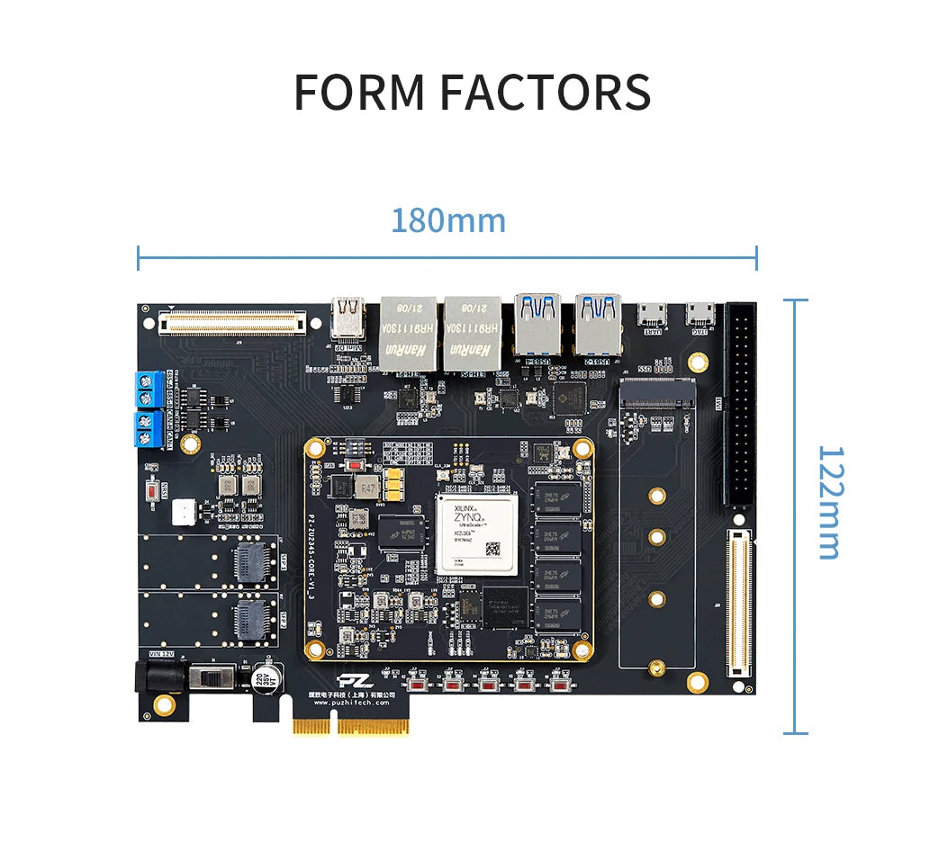PUZHI  ZU2CG ZU3EG Card: Xilinx ZYNQ UltraScale XCZU2CG XCZU3EG FPGA Development Board USB3.0 DP  PCIe 3.0