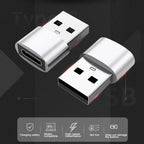 NNBILI 10Pack USB to USB C Adapter USBC Female to USB Male Super Fast Charging and OTG Converter For iPhone Xiaomi Huawei Laptop