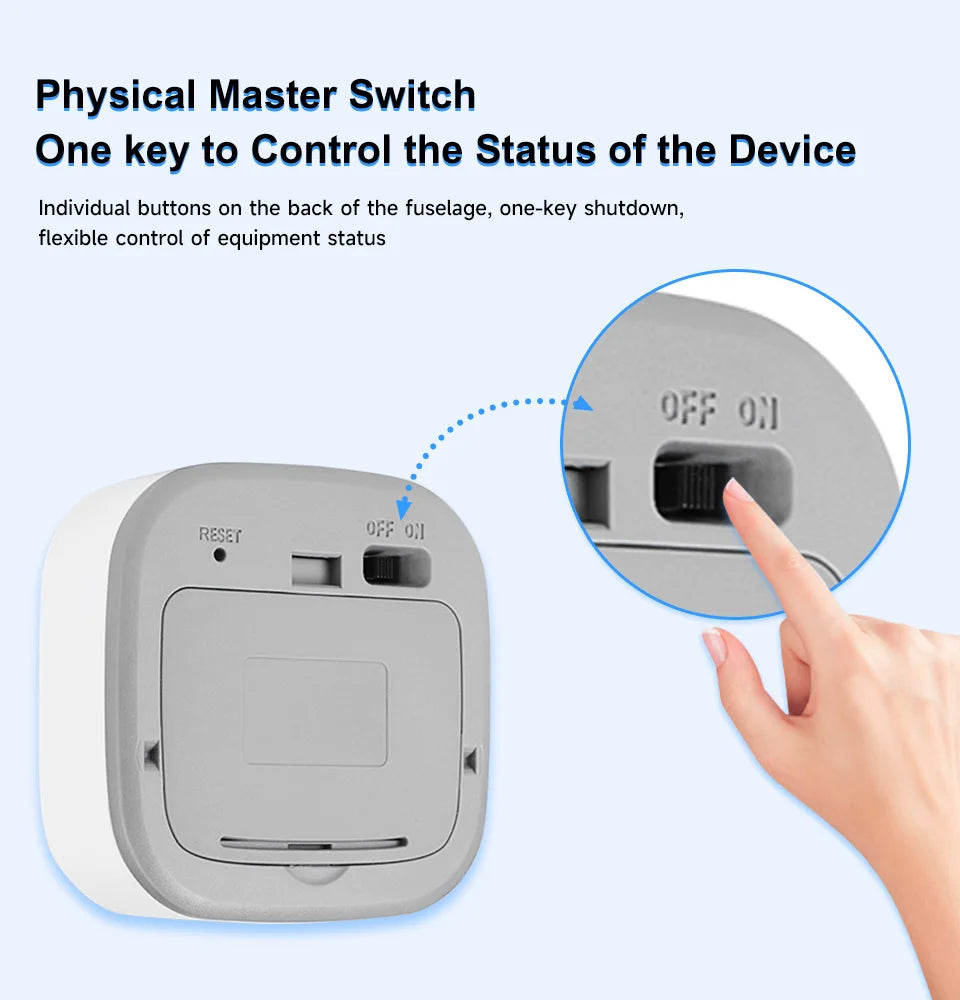 Smart Life Zigbee 24G MmWave Radar Motion Sensor Human Presence Detector Battery Powered Breathing Monitor for Home Automation