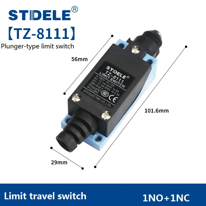 High-Quality Water and Oil Proofing Limit Switches TZ-8104, TZ-8108, TZ-8111, TZ-8122, Small Contact Type Limit Switches