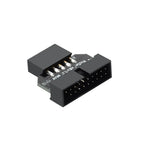 Motherboard USB 3.0 19-Pin To USB 2.0 9-Pin Adapter 9Pin to 19Pin Header 480Mbps Data Transmission Cable for Desktop Front Panel
