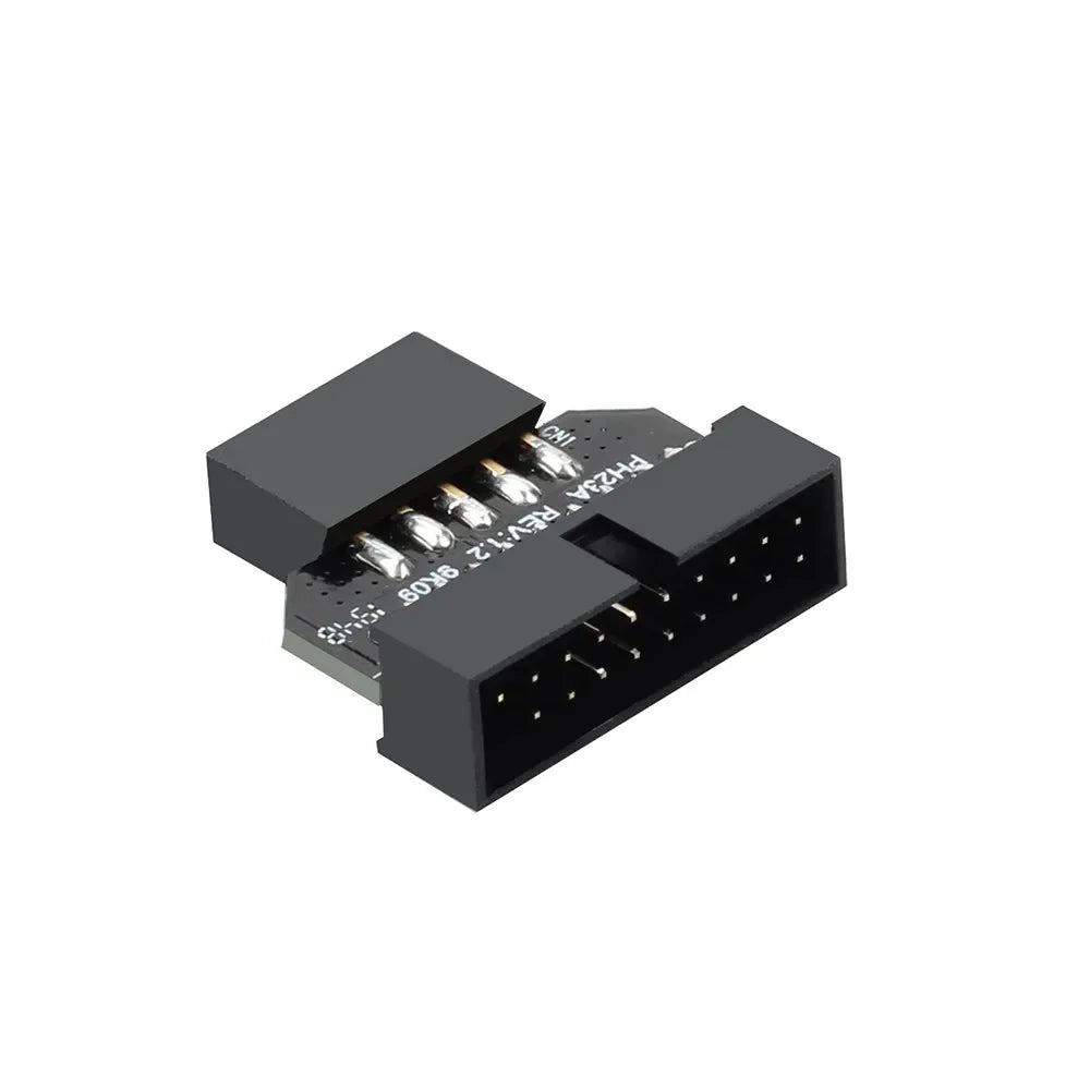 Motherboard USB 3.0 19-Pin To USB 2.0 9-Pin Adapter 9Pin to 19Pin Header 480Mbps Data Transmission Cable for Desktop Front Panel
