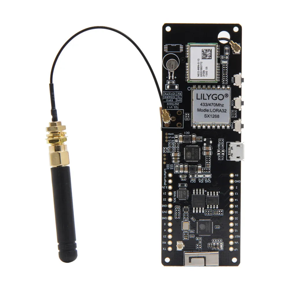 LILYGO® T-Beam V1.2 ESP32 LoRa Module LoRaWAN Long Range 433MHz 868MHz 915MHz ESP32-DOWDQ6 Development Board GPS WIFI AXP2101