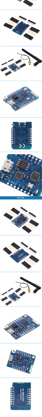 WeMos D1 Mini Pro V3.0 NodeMcu 4MB/16MB Bytes Lua WIFI Internet of Things Development Board Based S2 ESP8266 CH340G Nodemcu V2