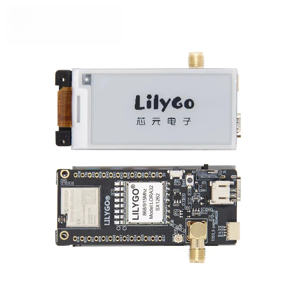 T3S3 E-Paper ESP32-S3 LoRa Development Board SX1280 SX1262 SX1276 2.4G 868MHz 915MHz Wireless Module 2.13 Inch Display