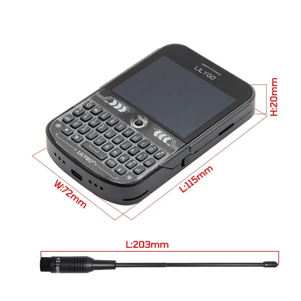 LILYGO Meshtastic T-Deck Plus ESP32-S3 LoRa Development Board LoRaWAN Low-Power Remote Communication Module