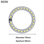 1pcs DC5V Dimmable SMD5730/2835 Led Ring White Color Lamp Bead 10W 12W LED Light Board White Warm Light with 2M cable