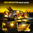 AUXITO 2Pcs T10 W5W LED Bulbs Canbus 6500K White Red Yellow 194 168 2825 Interior Light Reading Trunk Dome Map Lamp Super Bright