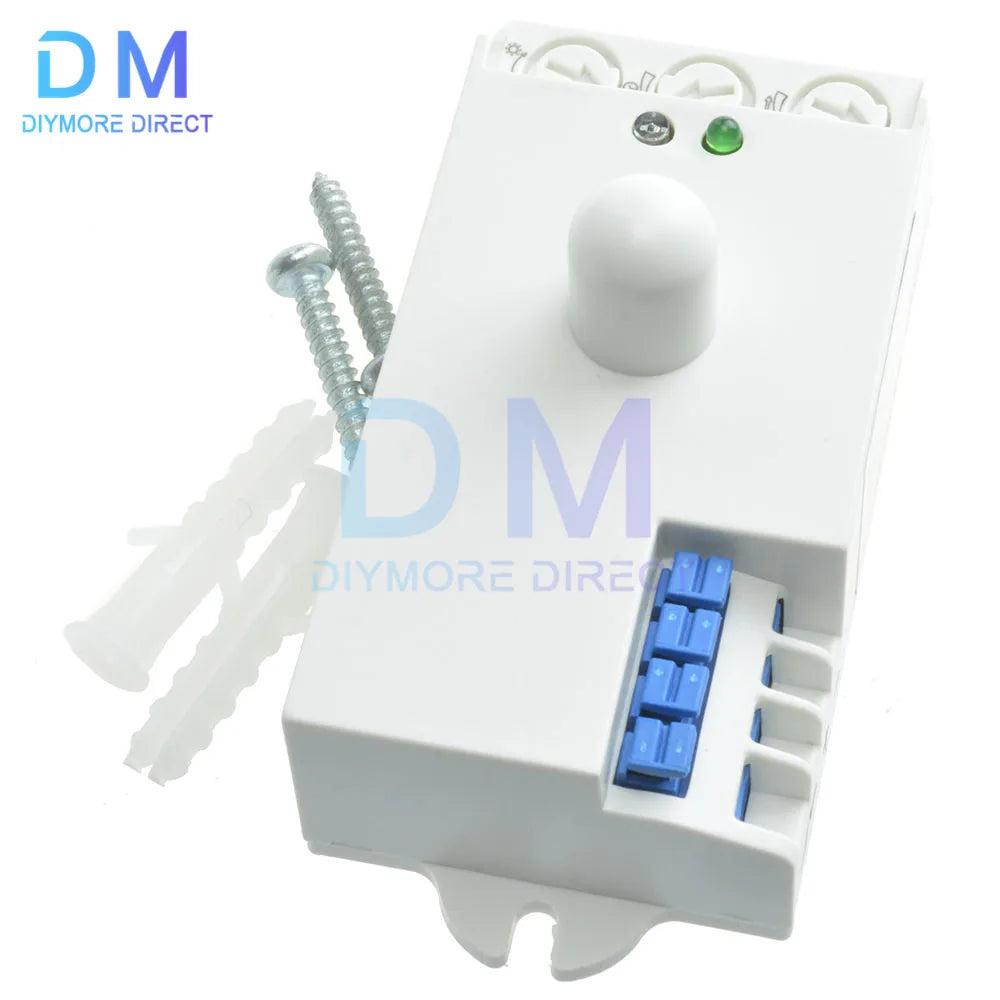 DC 12V-24V 5.8GHz Microwave Radar Sensor Switch Human Body Motion Induction Sensor for LED Light Sensors Switches