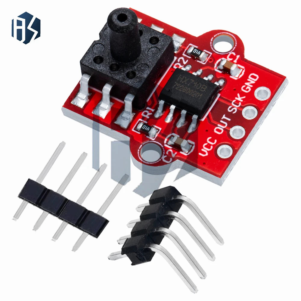 DC 3.3V/5V 0-40KPa Pressure Sensor Module with 2.5mm Soft Tube - Digital Liquid Water Level Controller Board for Arduino