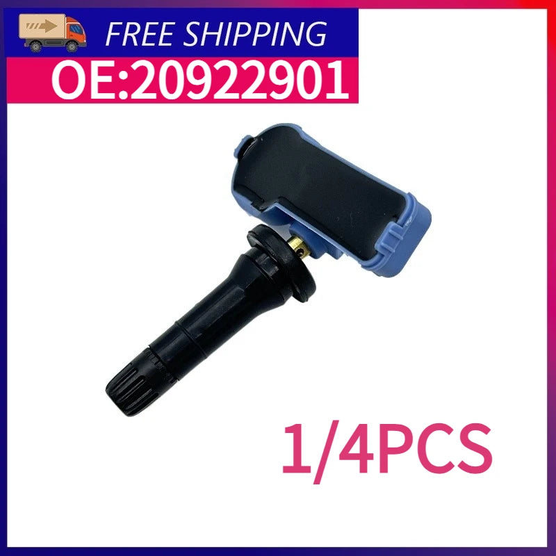 433MHz 20922901 TPMS Tyre Pressure Sensor For Chevrolet Captiva Cobalt Aveo Matiz Orlando Spark Tahoe Tracker Trailblazer 1/4PCS