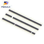 10PCS 2.54mm Pin Header Male Single Row 40 Pin 2.54mm Round Pin Connector 1x2p 3p 4p 5p 6p 7p 8p 9p 10p 12p 20p 40P
