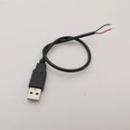 2 Pin 4 Pin Wire 5V USB 2.0 A Male Female Power Plug Pigtail Cable Jack Charging Cord Extension Connector 0.3m 1m 2m
